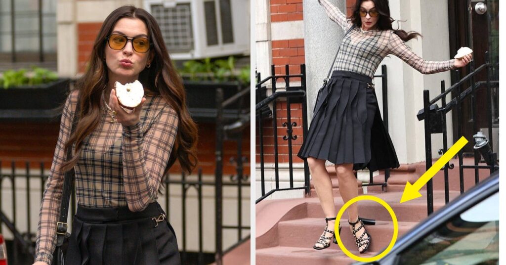 Anne Hathaway Reacts To Her Viral Fall