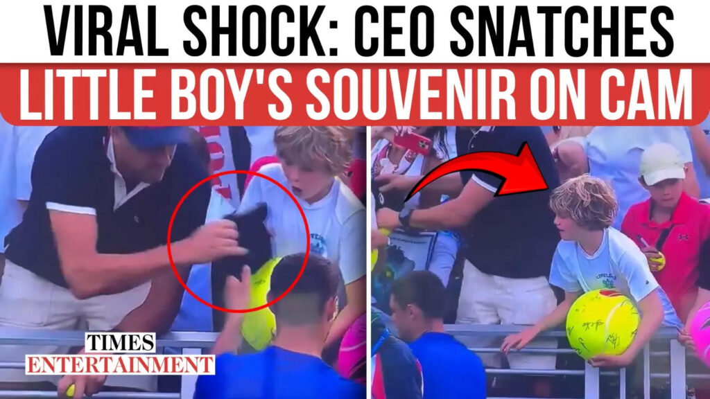 CEO HUMILIATED: Viral Video Shows US Open Hat Snatch From Child - The Times of India