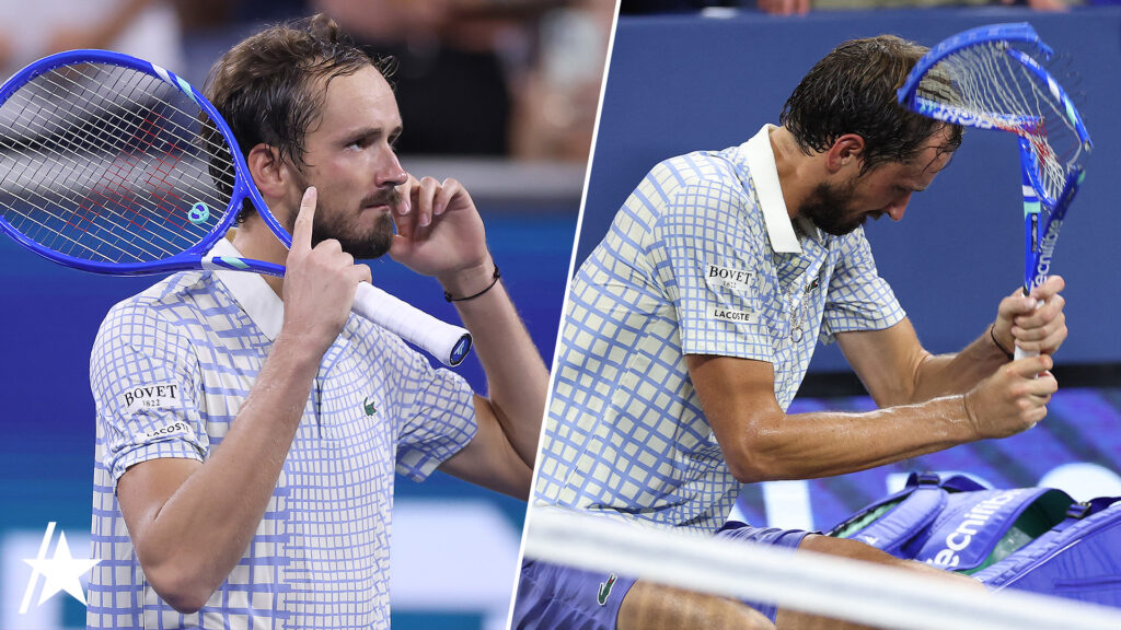 Daniil Medvedev's Smashes His Racket In Viral U.S. Open Meltdown