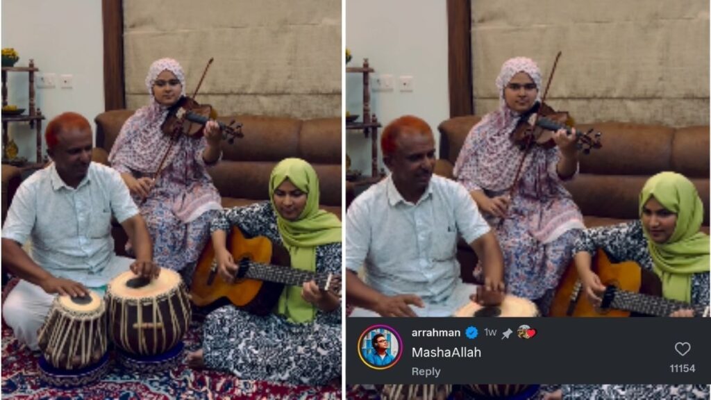 Kerala family Tere Bina cover goes viral AR Rahman reacts to viral video