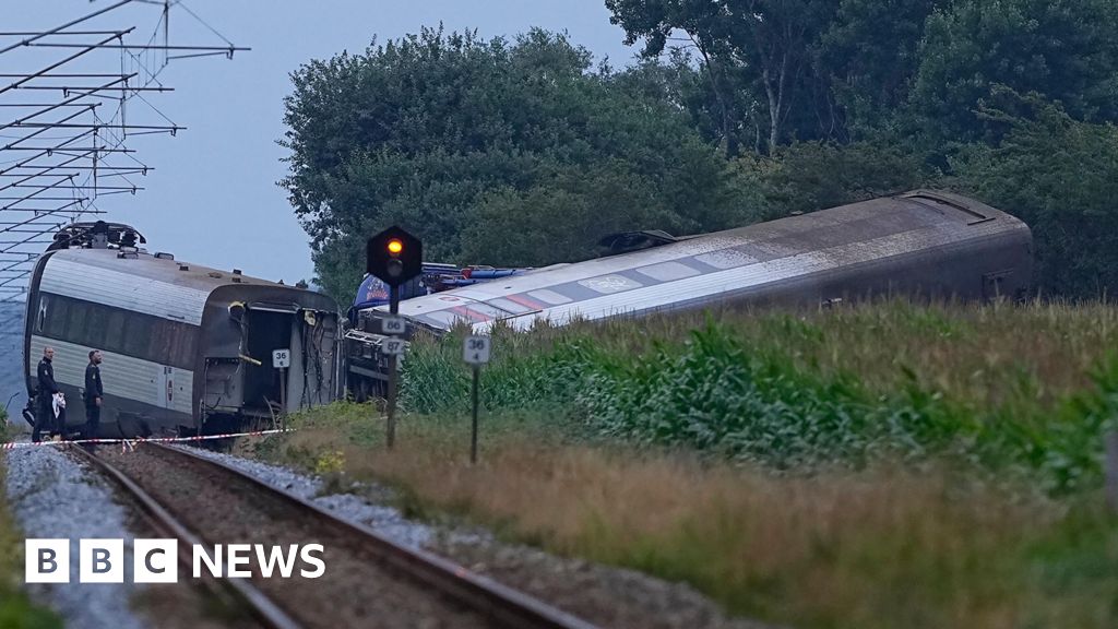 One dead and several injured as Danish train hits tanker and derails