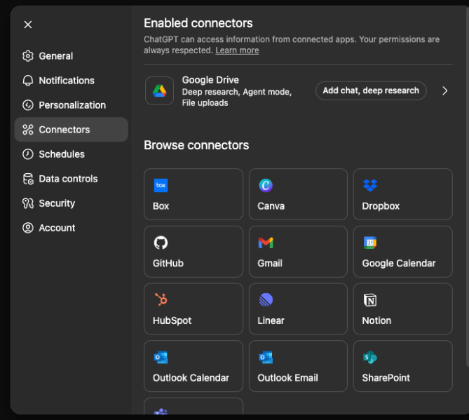 OpenAI adds ChatGPT connectors to Dropbox, MS Teams