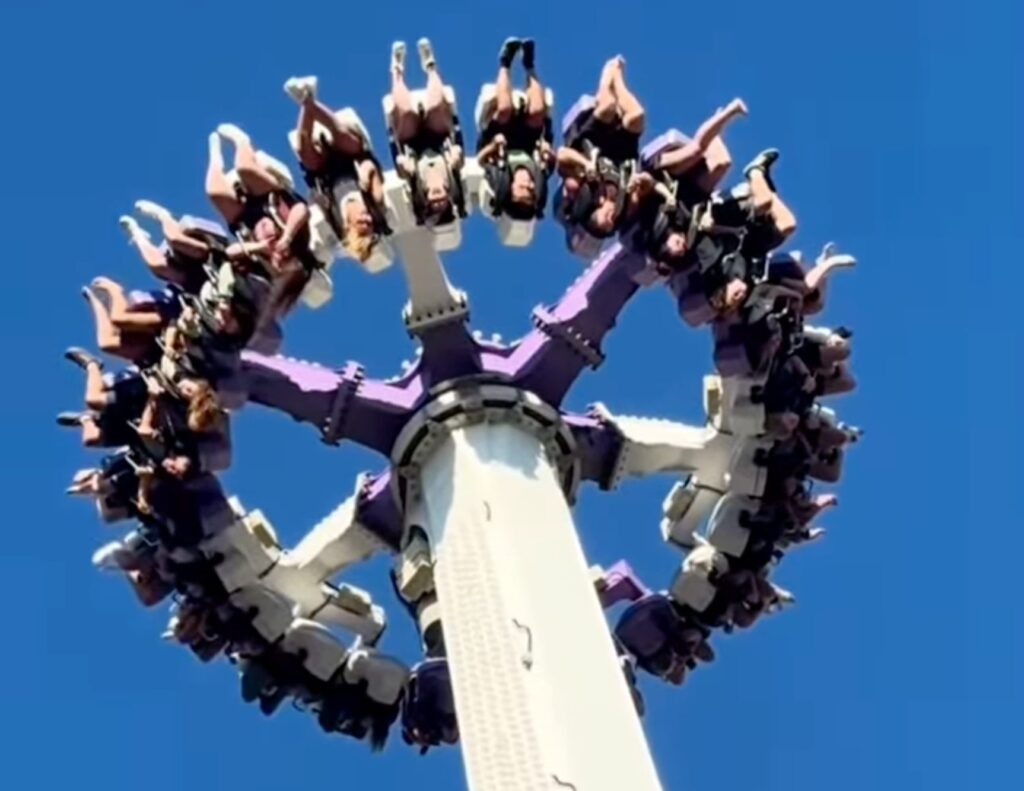 Perfectly Balanced Spin Cycle Ride Goes Viral as Silverwood Responds to Riders Stuck Upside Down