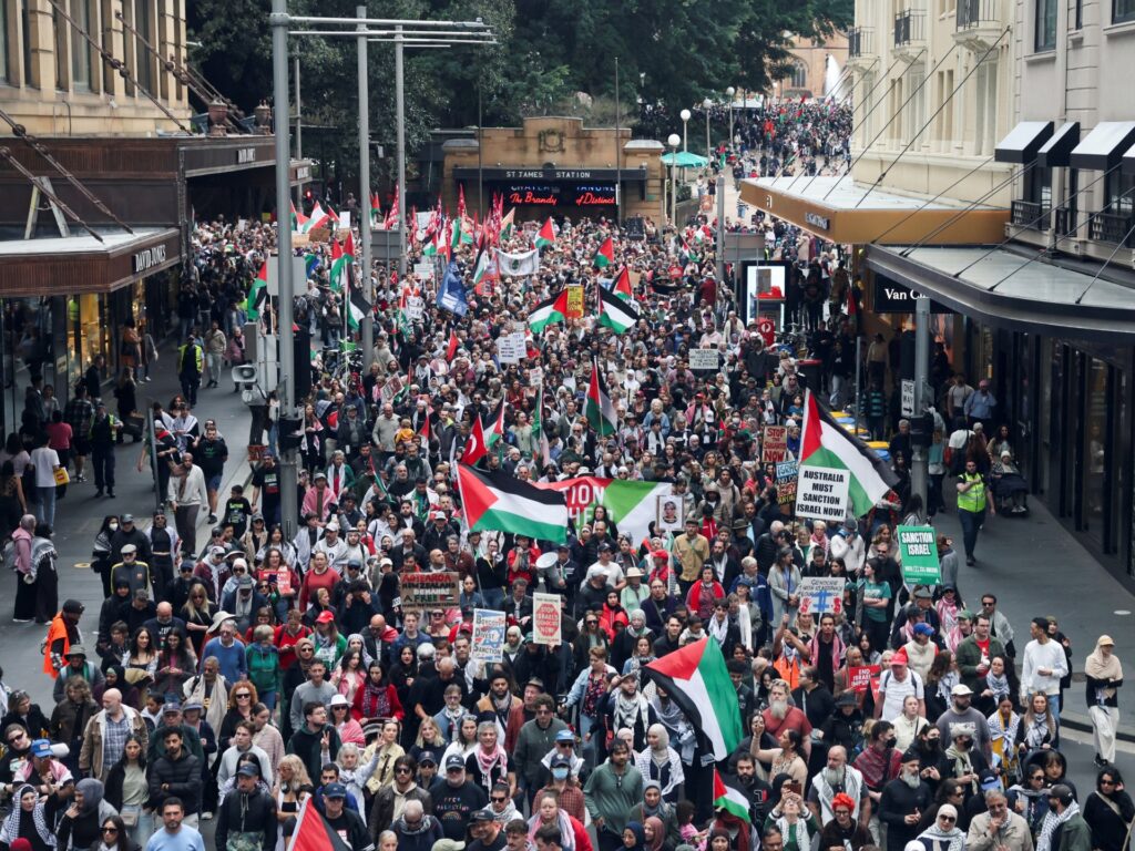 Tens of thousands march across world in support of Palestinians in Gaza | Gaza News