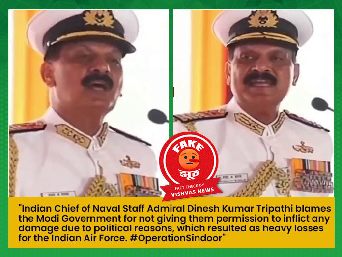 Viral Video Of Navy Chief Accusing Government Of Inaction Is A Deepfake
