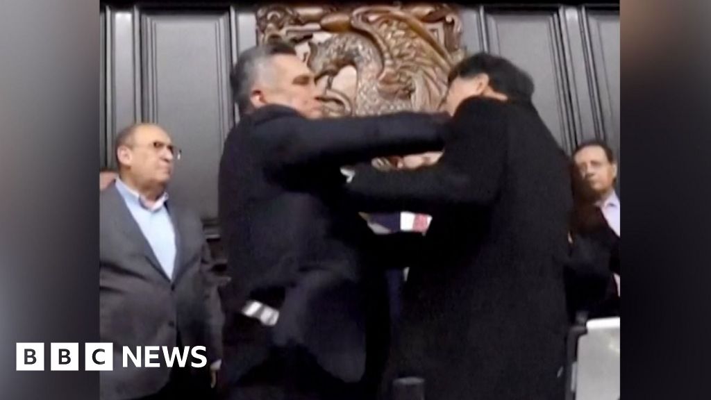 Watch as Mexican Senate debate ends in brawl