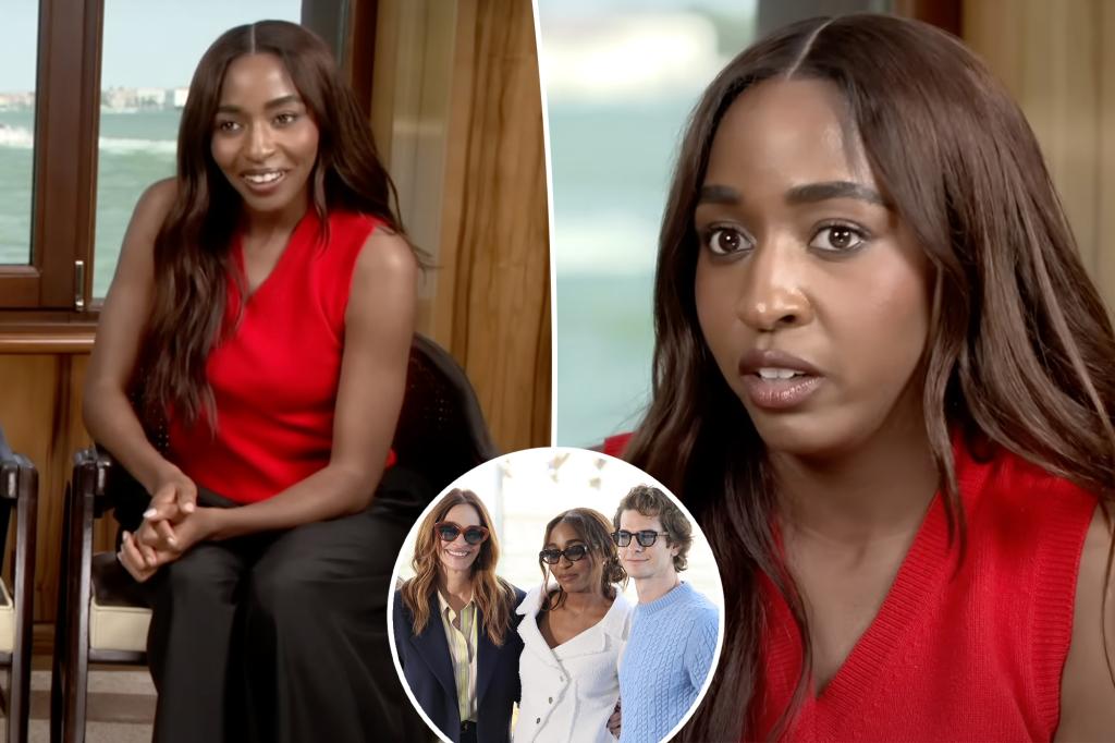 Ayo Edebiri goes viral for response to cringeworthy interview with Julia Roberts, Andrew Garfield