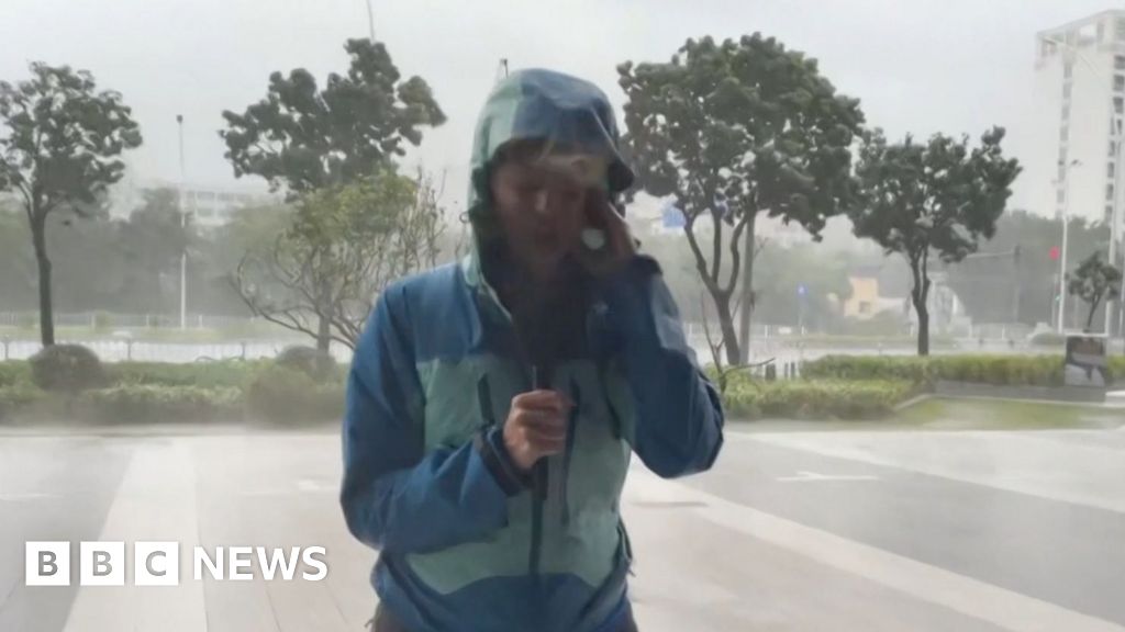BBC correspondent reports from southern China hit by 'king of storms'