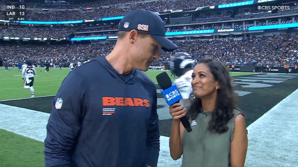 Ben Johnson Explained Viral Awkward Interview Moment During Bears-Raiders Game