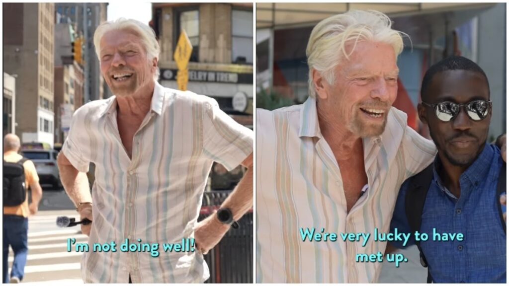 British billionaire ignored by New Yorkers while promoting new project. Video viral