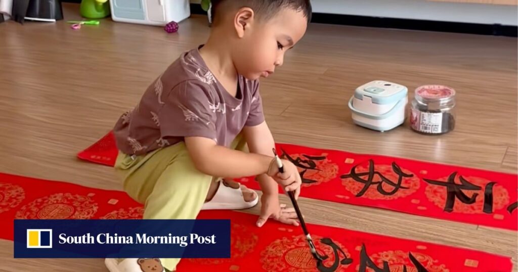 China boy goes viral for calligraphy skills, effortlessly writing characters with fluidity