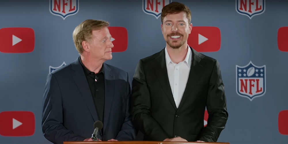 Did MrBeast Just Buy the NFL? Viral Video Explained! | MrBeast, nfl, Roger Goodell, youtube | Just Jared: Celebrity News and Gossip