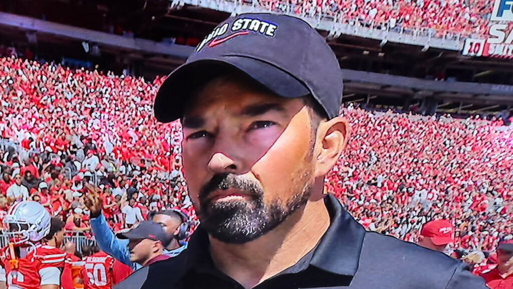Does Ryan Day have a nipple piercing? Viral photo of Ohio State coach 'tricks' fans on social media