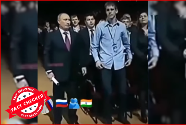Edited video goes viral as Russian President Putin standing up to the Indian national anthem