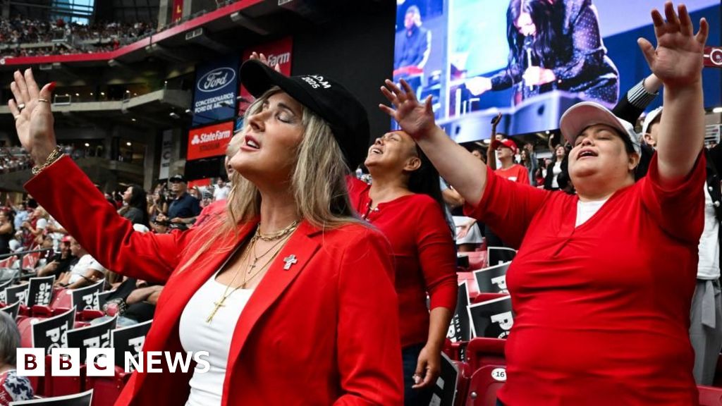 Kirk memorial's religious and political mix hints at future of MAGA movement