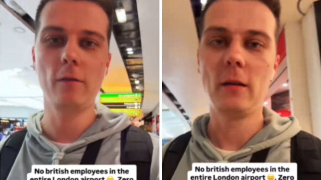 No British staff but only Indians at London airport US man claims in viral video