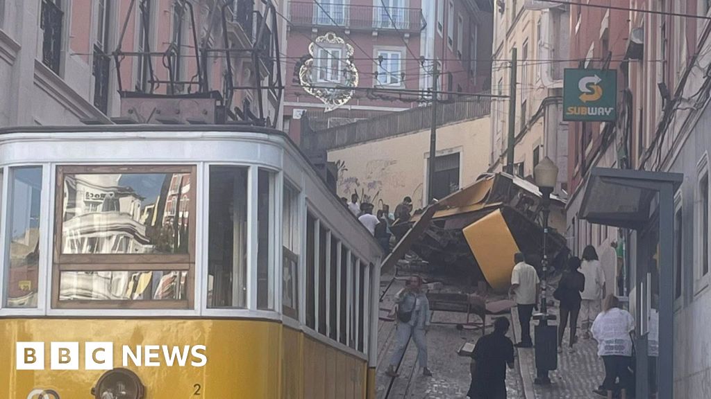 Three dead after historic funicular railway derails in Lisbon