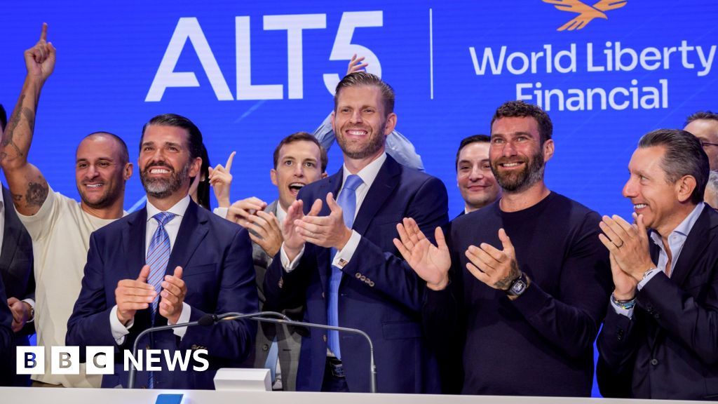 Trump and sons' stake in crypto firm worth $5bn