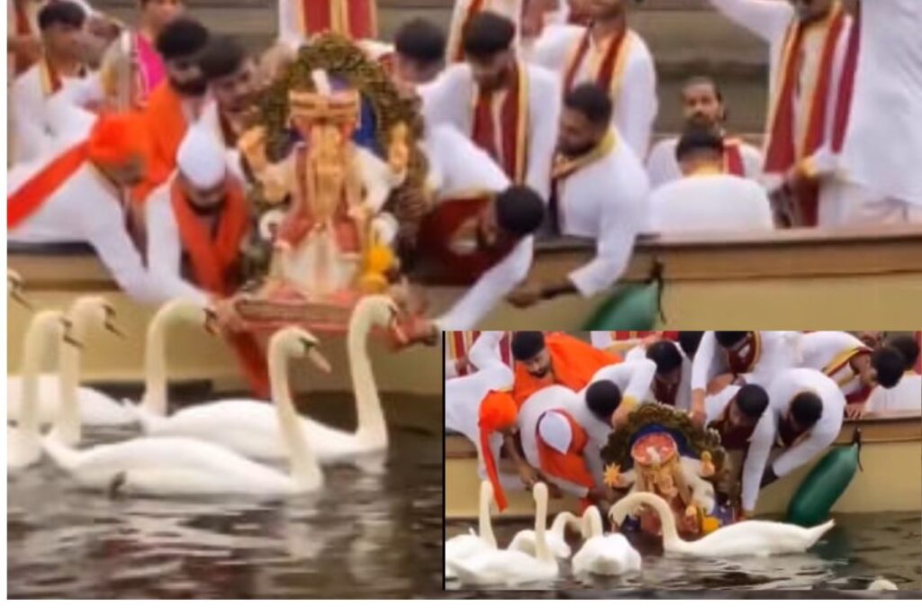 Viral Video: Ganesh Visarjan in UK River Sparks Debate | Latest News