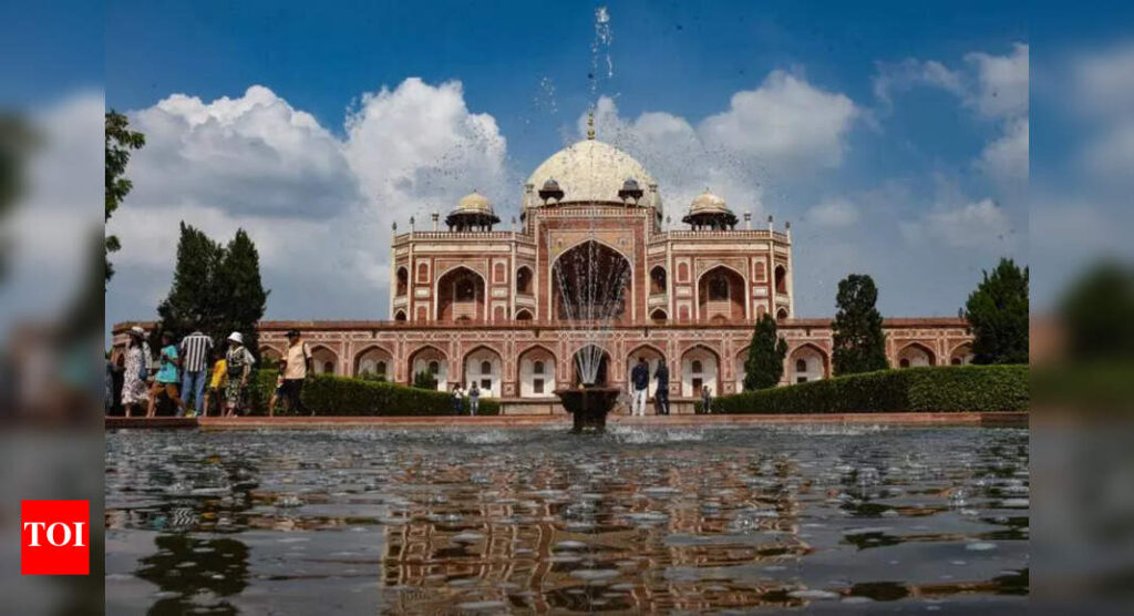 Viral video claims visitors vandalising Humayun’s Tomb, ASI says parts from site | Delhi News