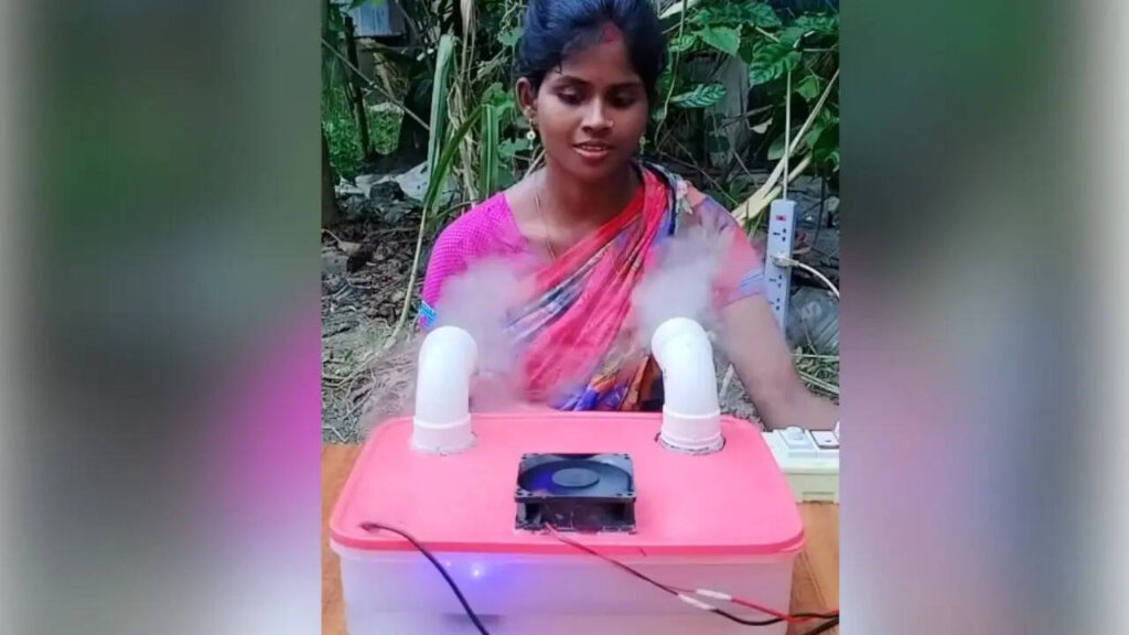 Woman’s Viral Hack To Make 'Jugaad' Mini AC Stuns Netizens; Internet Calls Her 'Genius' | VIDEO | Viral