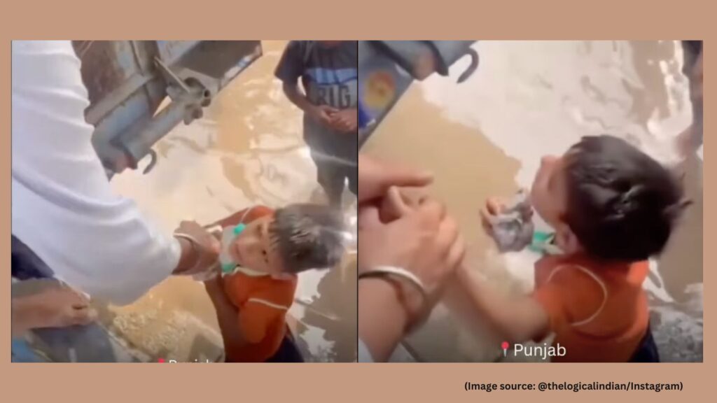 ‘There is still hope in the next generation’: Boy offers money to rescue worker for water amid Punjab flood crisis, video goes viral | Trending News