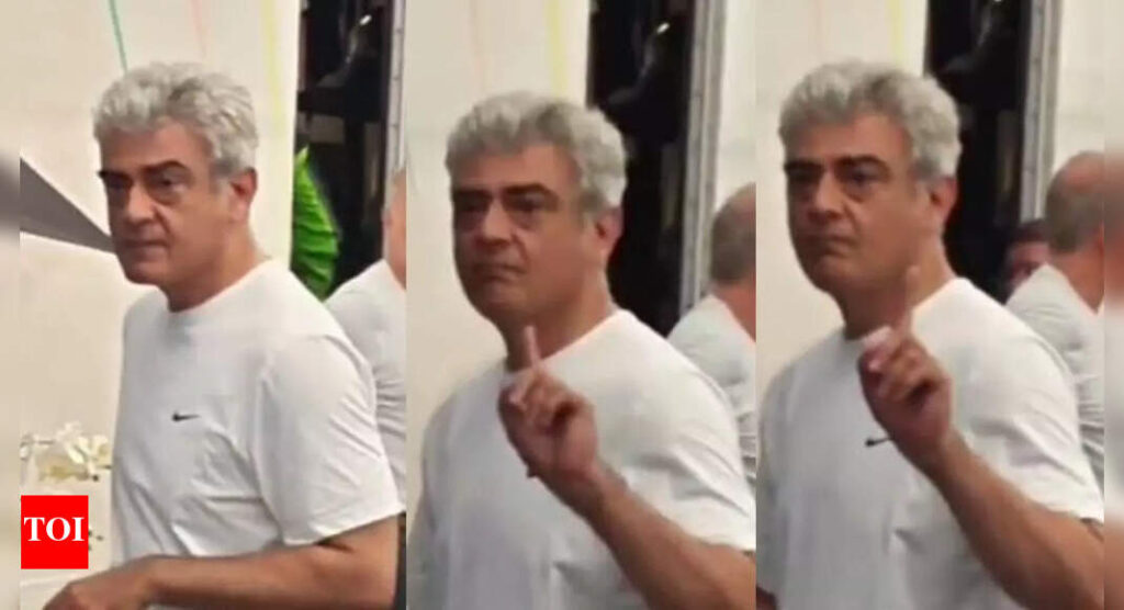 Ajith silences fans in viral video; 'GBU' actor exhibits his iconic calmness and leadership-watch | Tamil Movie News