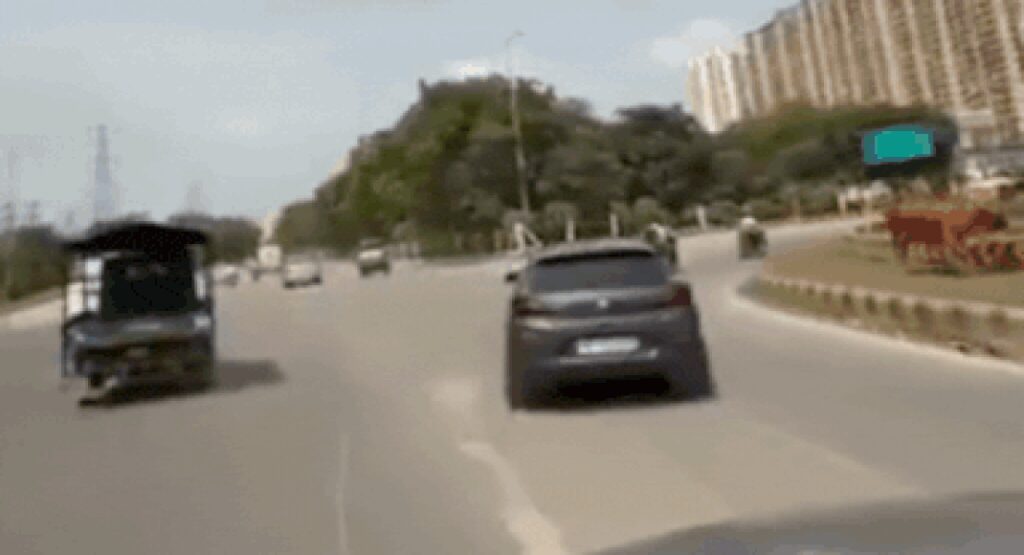 Car stunt goes wrong: Noida man fined Rs 57,500 after viral video shows him driving recklessly on busy road | Noida News