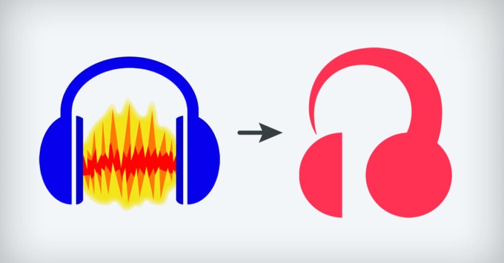 If you can get past the terrible logo, Audacity 4 looks pretty great