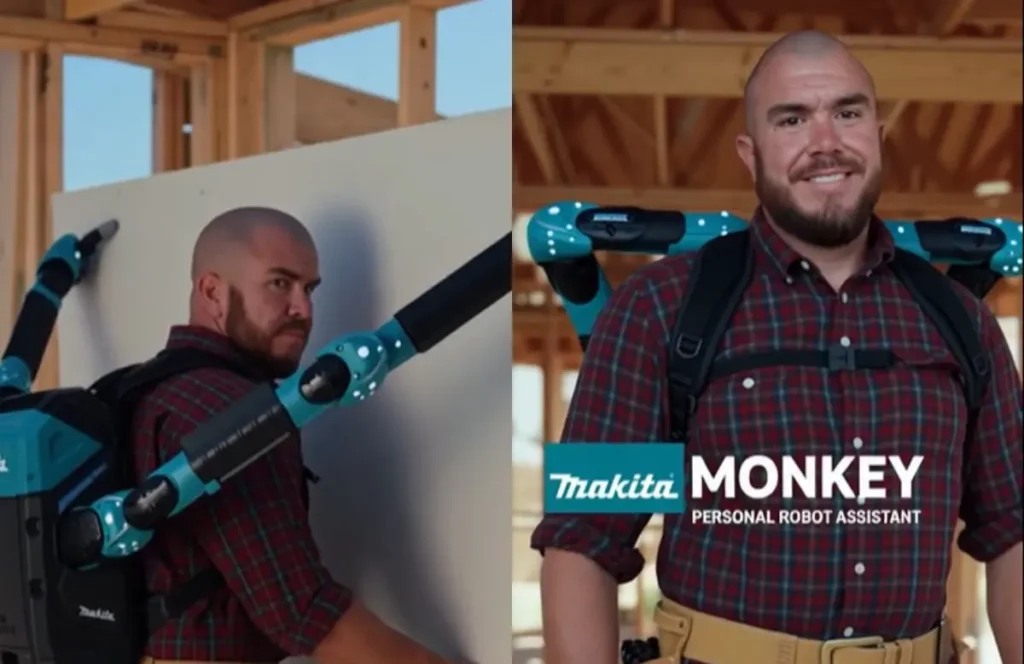 Is the Makita Back Monkey real? Viral Personal Robot Assistant video debunked
