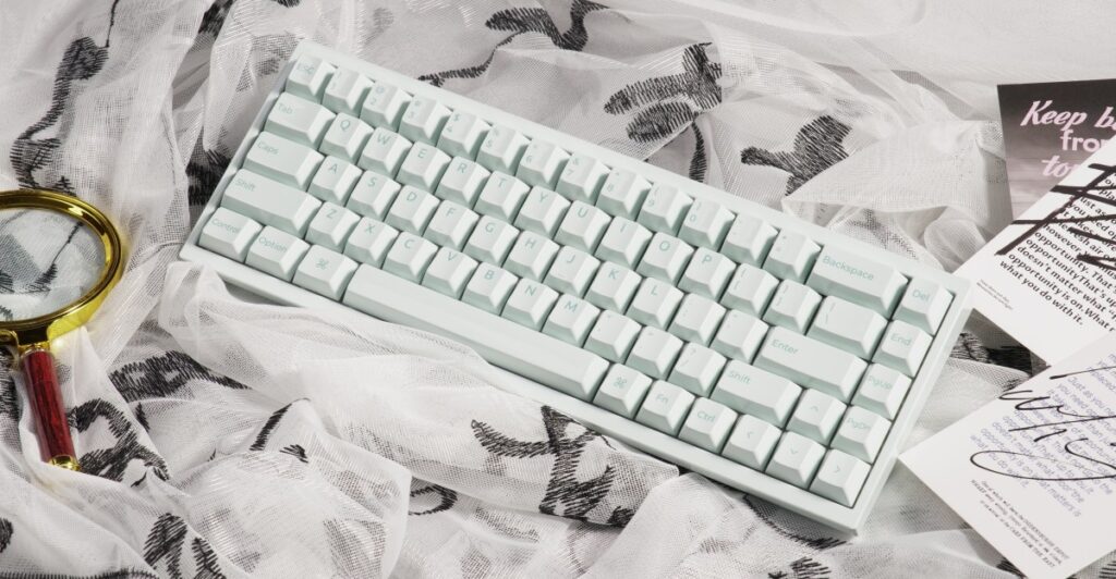 Keychron made the first almost entirely ceramic keyboard