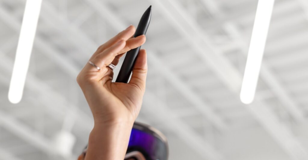 Logitech made an Apple Pencil-like stylus for the Vision Pro
