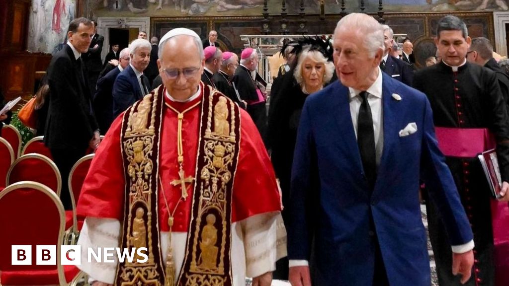 Pope and King Charles pray together in 'hugely symbolic moment'