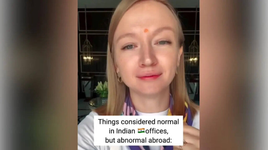 Russian Woman Shares Her Observations Of Indian Office Habits; Considers Them 'Abnormal' Abroad | Viral Video | Viral