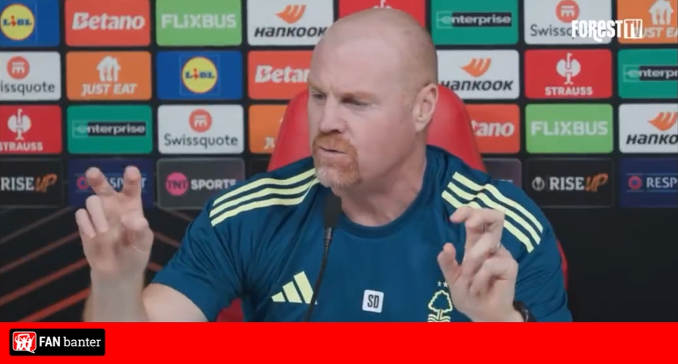 Sean Dyche's first Nottingham Forest press conference goes viral with fans left amused