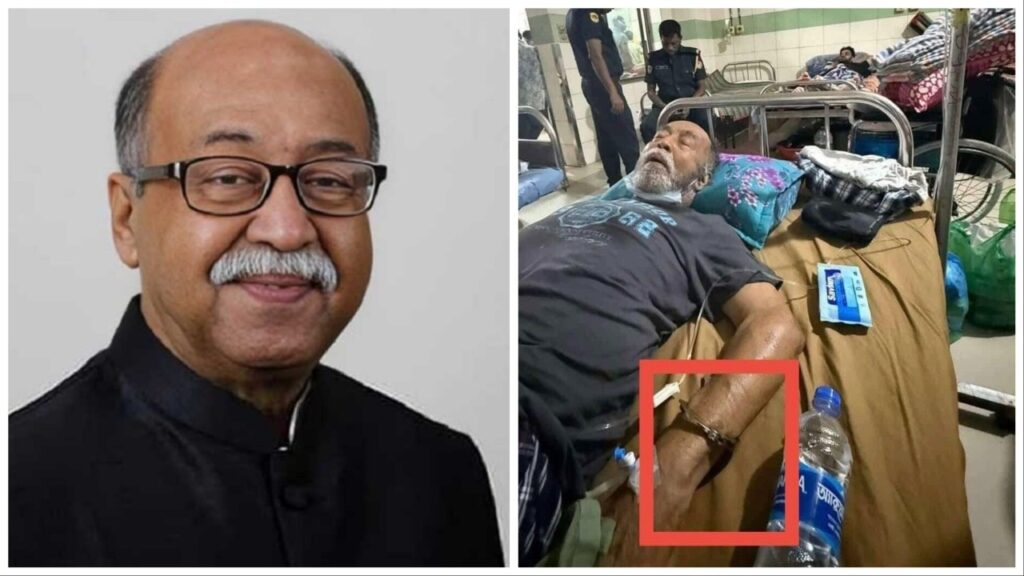 Sheikh Hasina aide handcuffed to hospital bed before death? Outrage over viral photo
