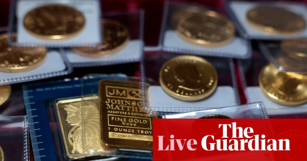 Spot gold rises above $4,000 for the first time; car dealer Vertu Motors warns of £5.5m profit hit from JLR disruption – business live | Business