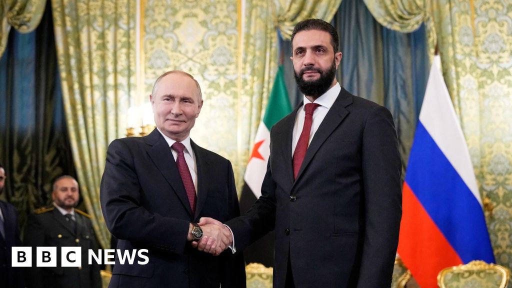 Syria's Sharaa meets Putin in Moscow for first time since Assad's fall