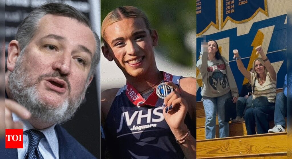 Ted Cruz reacts after viral photo shows crowd taunting girls protesting trans athlete AB Hernandez | International Sports News