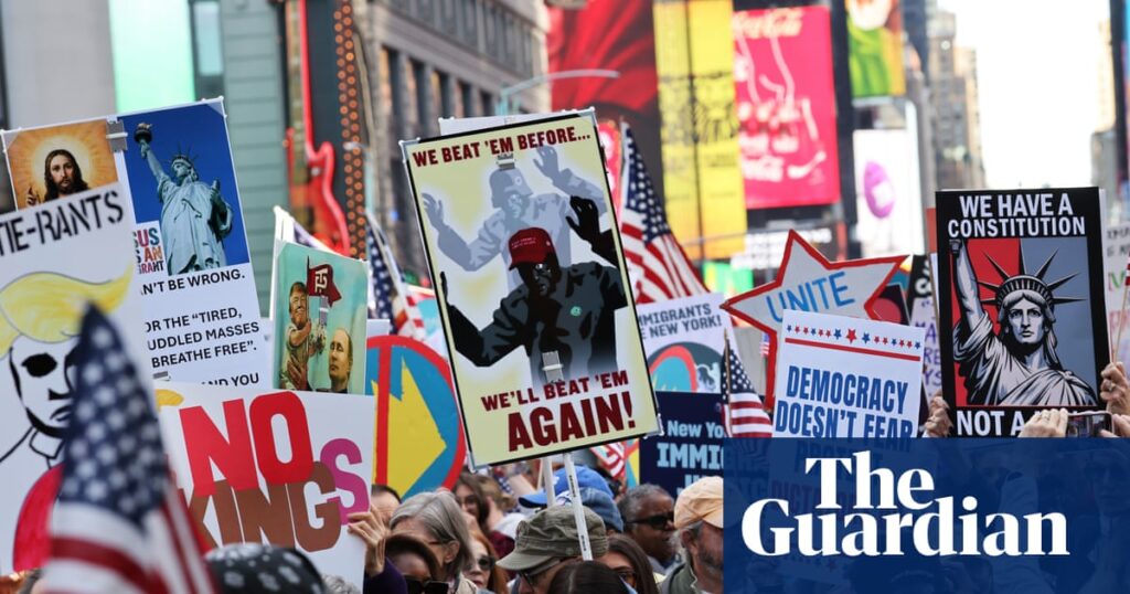 Thousands join No Kings protests across the US – video | Trump administration