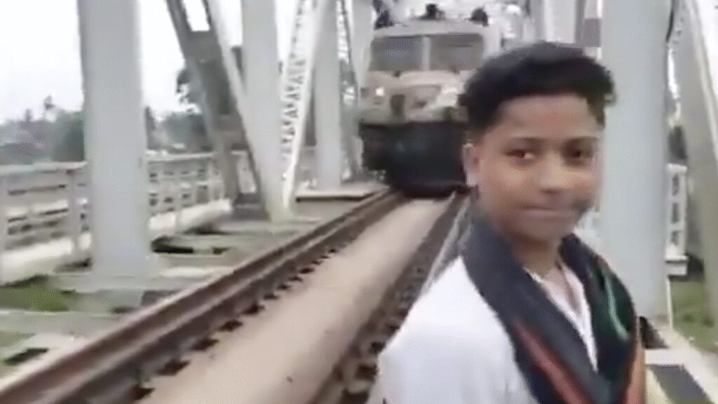 Train Hits Teen Filming Stunt For Viral Reel, Dies, Selfie Camera Captures Final Moments | India News