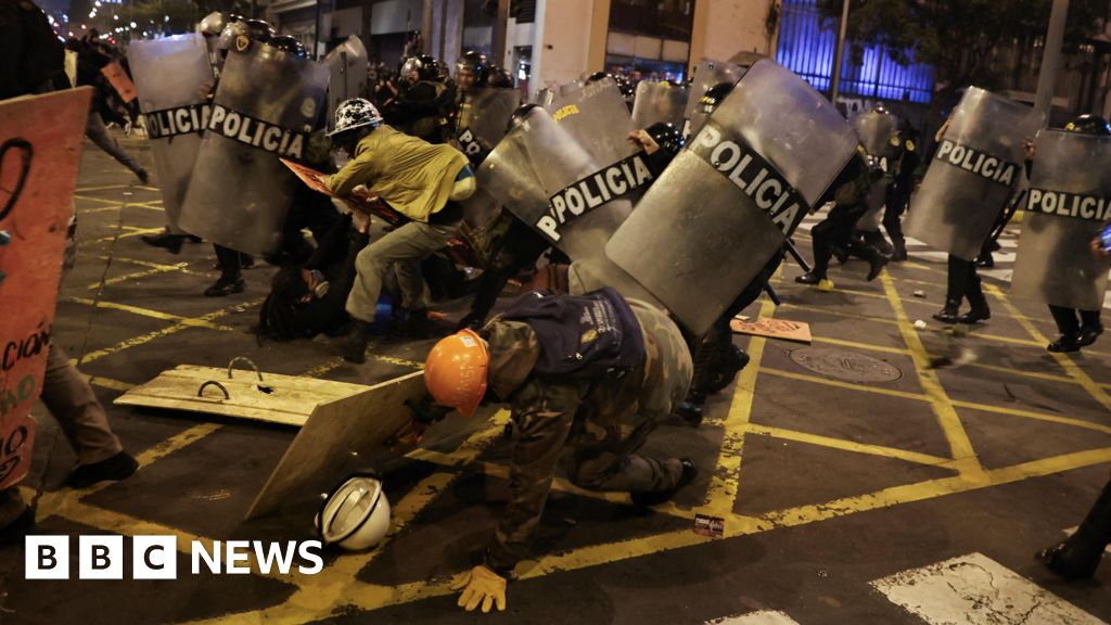 Watch: Police fire tear gas at protesters in Peru