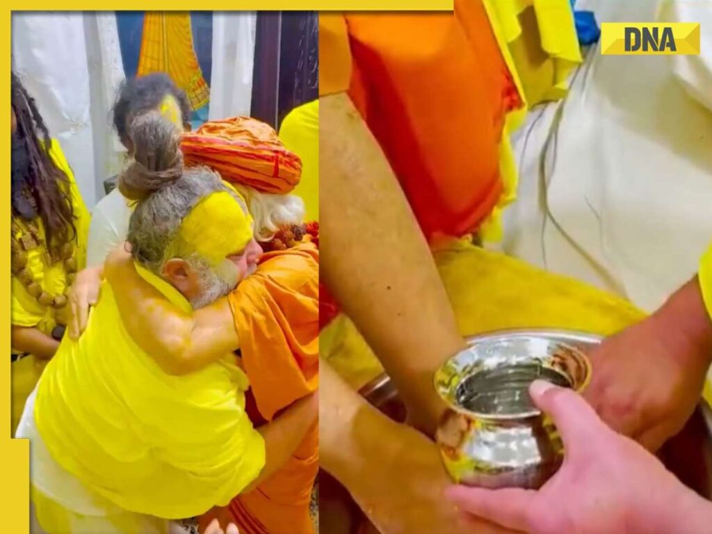 Who is Guru Sharananand? Premanand Maharaj seen washing his feet in viral video