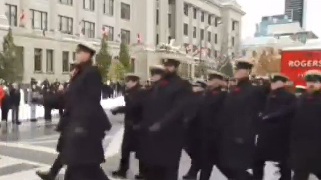 BORG: Viral Remembrance Day clip exposes CAF's lack of marching skills - Western Standard