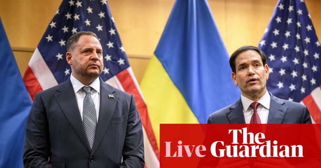 European defence company shares and gas prices fall after US and Ukraine discuss Russia peace plan – business live | Business