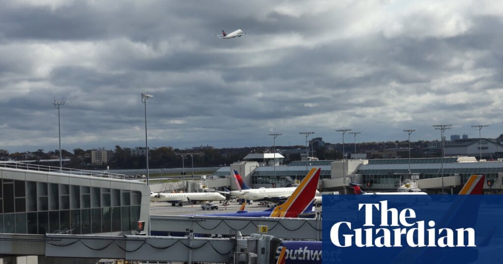 Flights delayed across US amid air traffic controller shortages as shutdown drags on | US federal government shutdown 2025