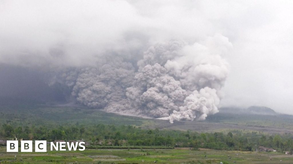 Indonesia’s Semeru volcano spews giant ash clouds as it erupts