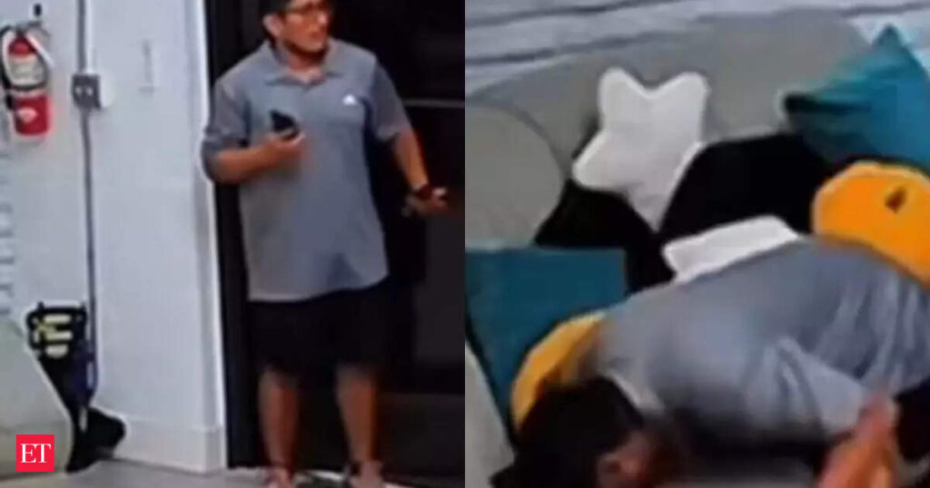 Man caught sniffing seat after girl leaves in viral dance studio video in Miami - WATCH