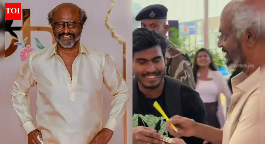 Rajinikanth fan shares emotional airport encounter with the superstar; Moment goes viral on social media- WATCH |