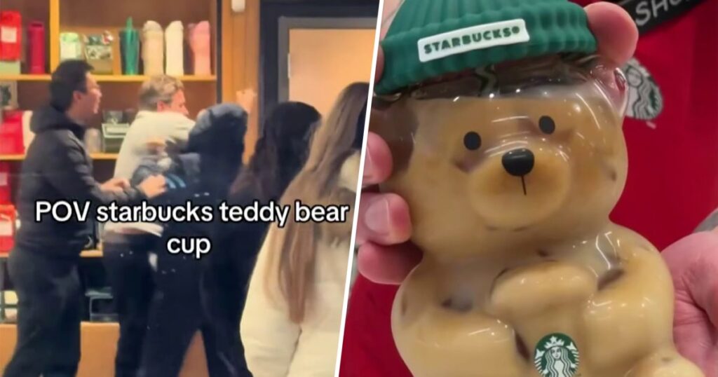 Starbucks Customers Battle to Snag Viral Bear Cups
